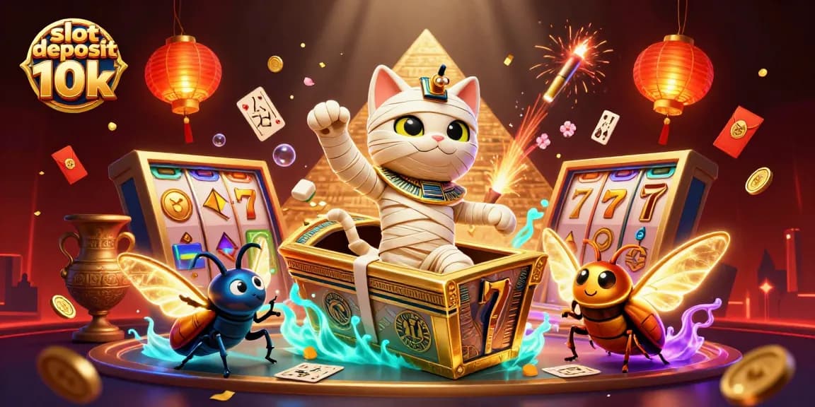 Engage in exciting gaming with slot deposit 10k featuring dynamic 3D casino elements.