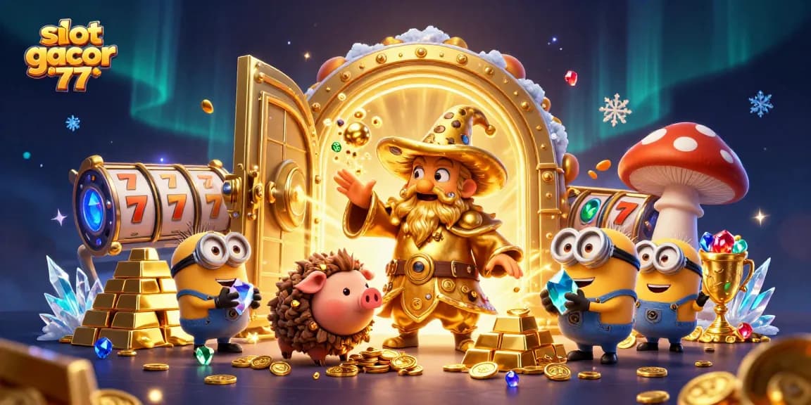 Rasakan pengalaman kemenangan dengan slot gacor 777 yang dipenuhi harta karun dan jackpot berkilauan