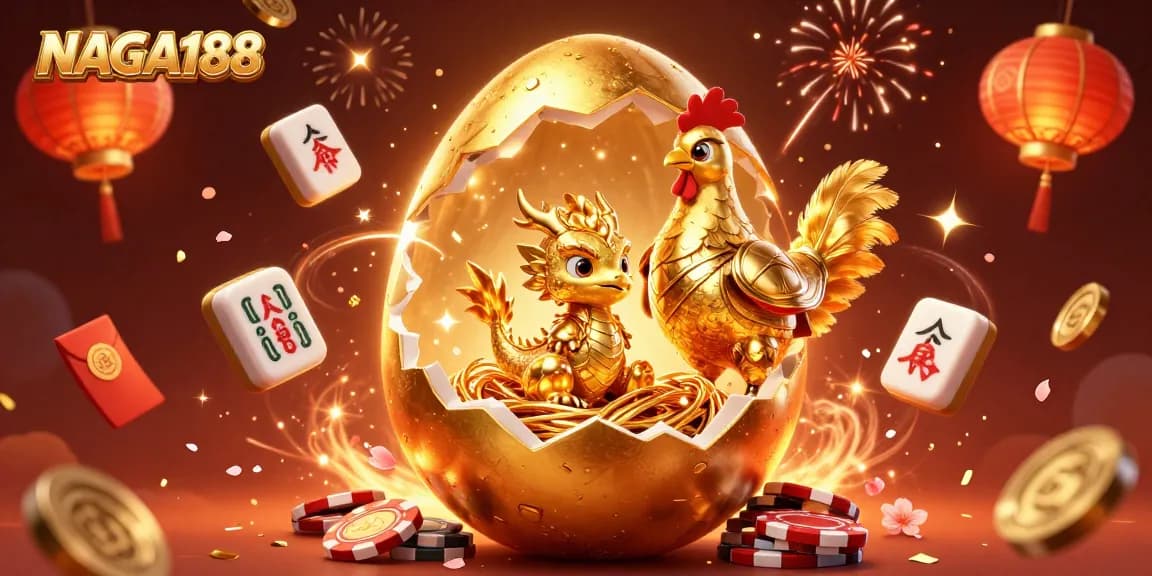 NAGA188 menawarkan permainan menarik dengan naga emas dan chip poker yang menggiurkan.