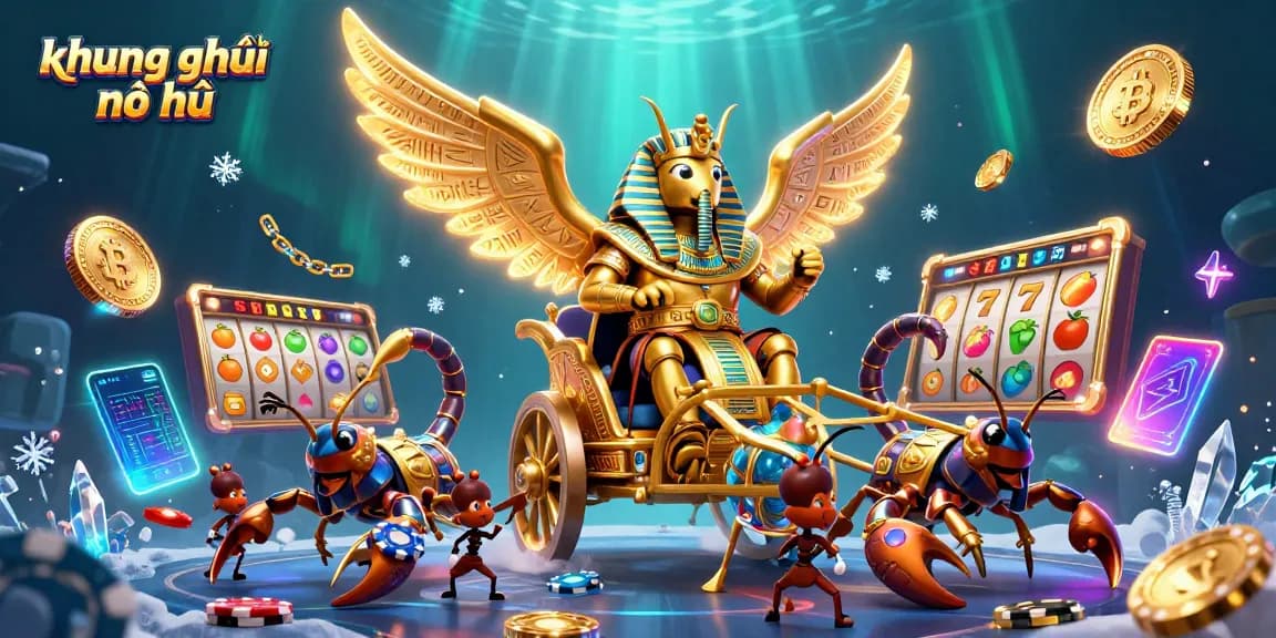 Experience winning strategies during khung giờ nổ hũ with vibrant 3D casino elements.