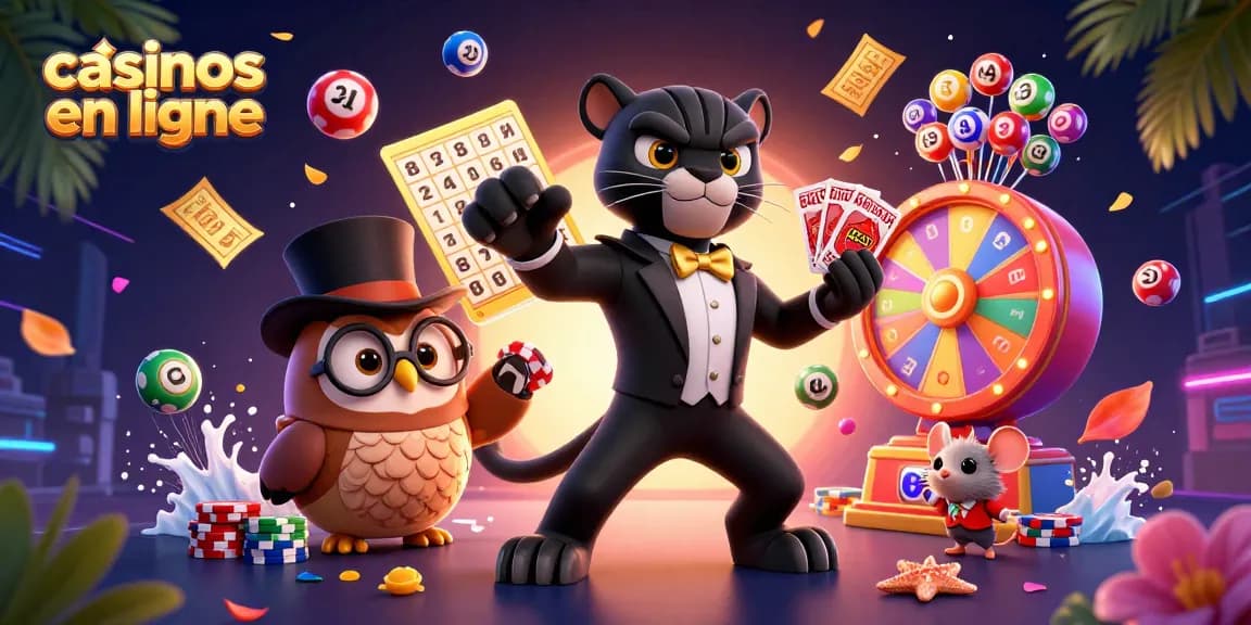 Gagnez en jouant dans les casinos en ligne avec une panthère élégante, une chouette et une petite souris.