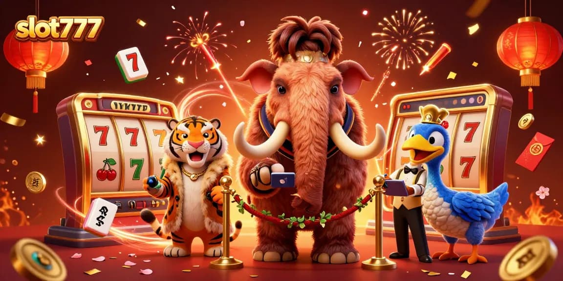 Rasakan sensasi permainan slot777 dengan bouncer mammoth dan tamu VIP di kasino.
