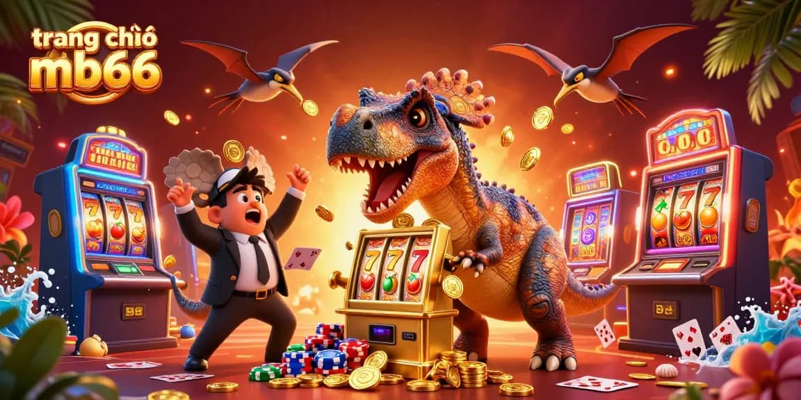 Experience the thrill at trang chủ mb66 with cartoon dinosaurs and jackpot slots.