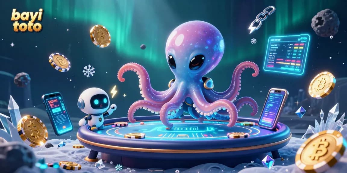Engage in thrilling games with bayi toto in a vibrant, 3D alien-themed poker universe.