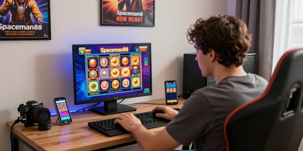 Immersive Spaceman online gaming experience with vibrant graphics and player engaged.