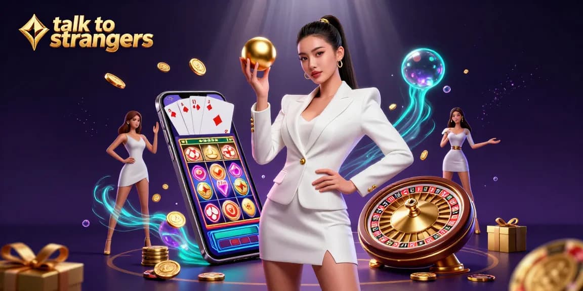 Talk to strangers through engaging video chat with verified connections and exciting casino elements.