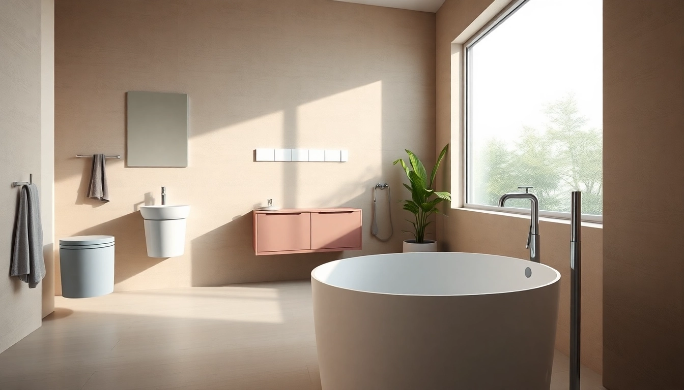 Erleben Sie das moderne Sanitärraumdesign von sonni sanitär GmbH mit eleganten Badezimmermöbeln.
