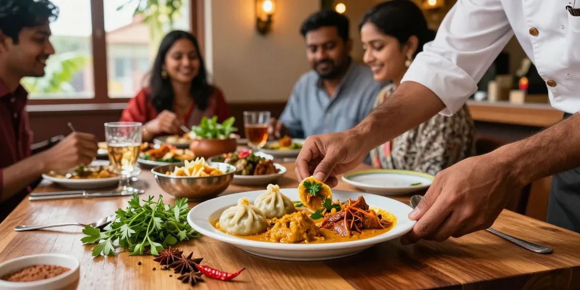 Experience authentic dishes at ROKOK88 | Indian curry and Nepalese momo served with vibrant flavors and spices