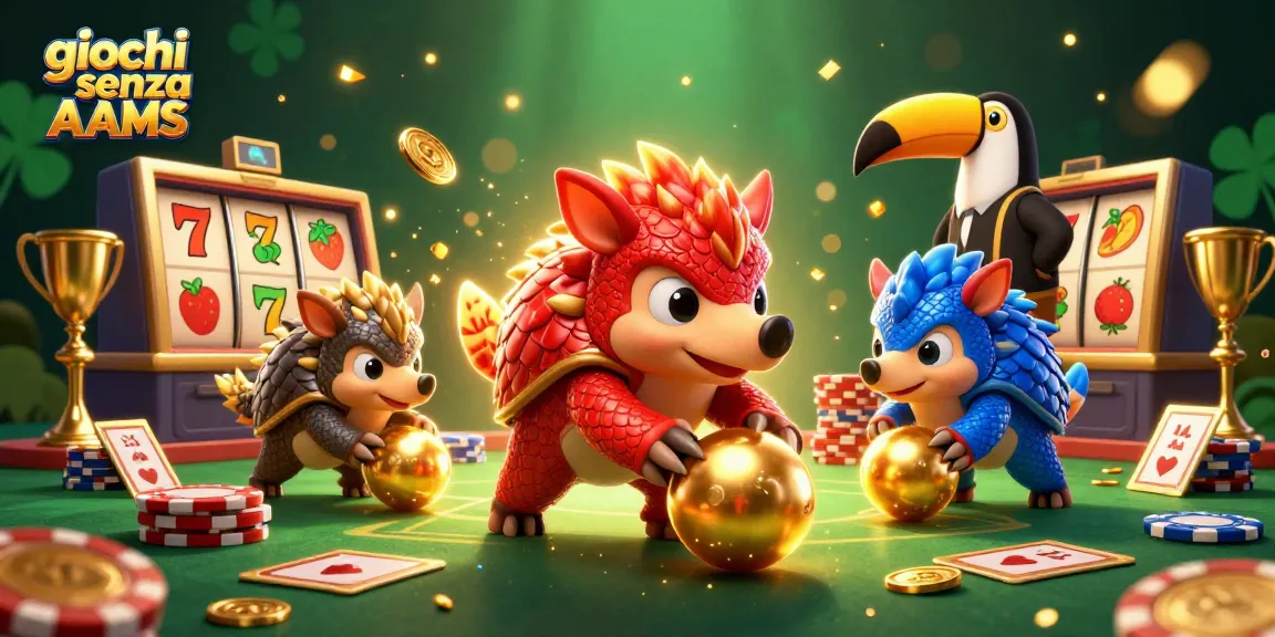 Gioca ai giochi senza AAMS e vinci grandi premi con l'illustrazione di un casinò avvincente.