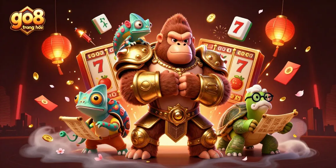 Engage in exciting gameplay with go8 trang chủ as a golden gorilla king and friends lead the way.