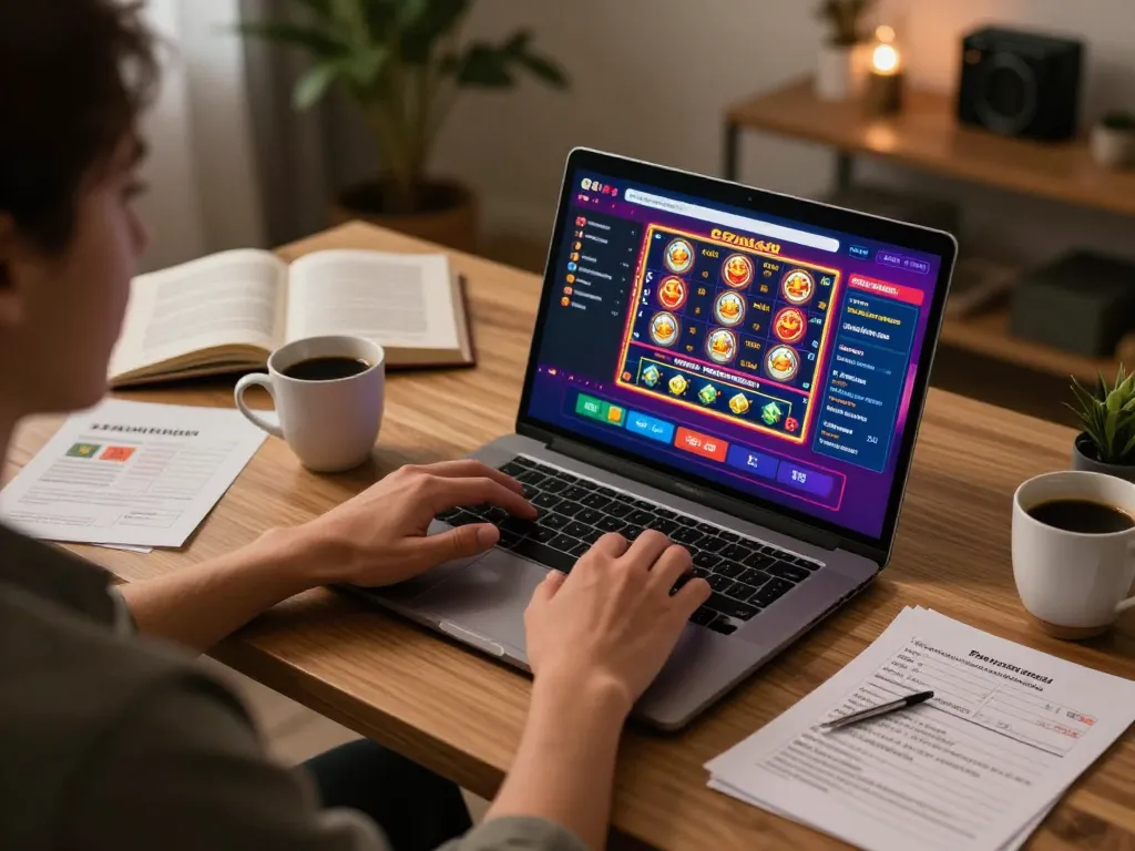 Engaging with Fun88 com on a modern laptop while practicing bankroll management strategies.