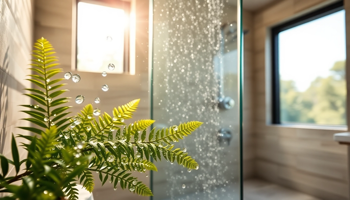 Experience elegant showers Australia in a luxurious bathroom setting, showcasing modern design and natural light.