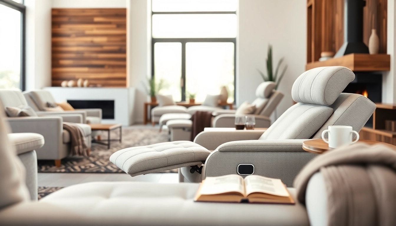 Relax in style with lay flat recliners, showcasing modern comfort in a cozy living room.