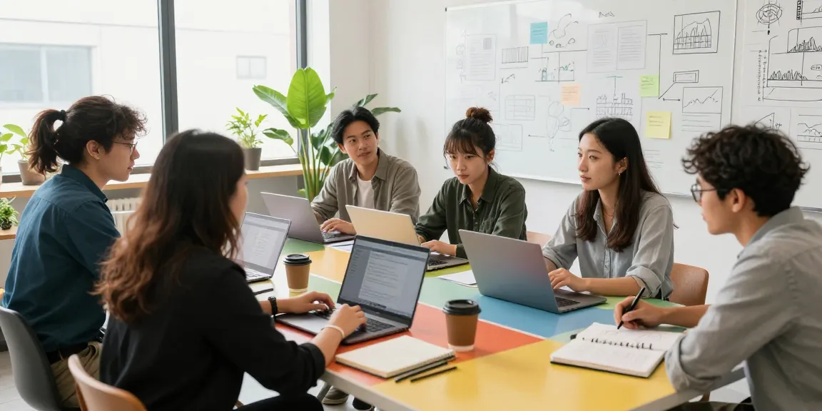 Entrepreneurs collaborating at https://www.startsomethingpc.com to develop innovative business strategies.