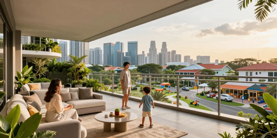 Tanjong Rhu Residences showcasing modern luxurious family living with skyline views.