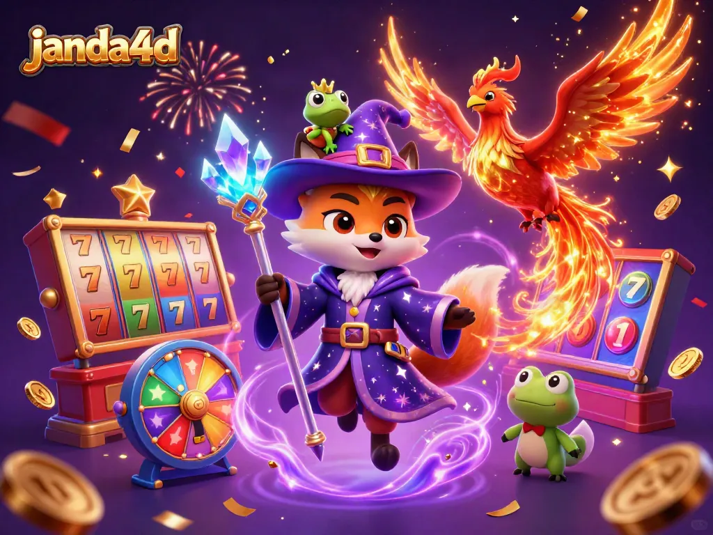 janda4d menghadirkan gambar ilustrasi slot online dengan elemen magis yang dinamis dan menarik.