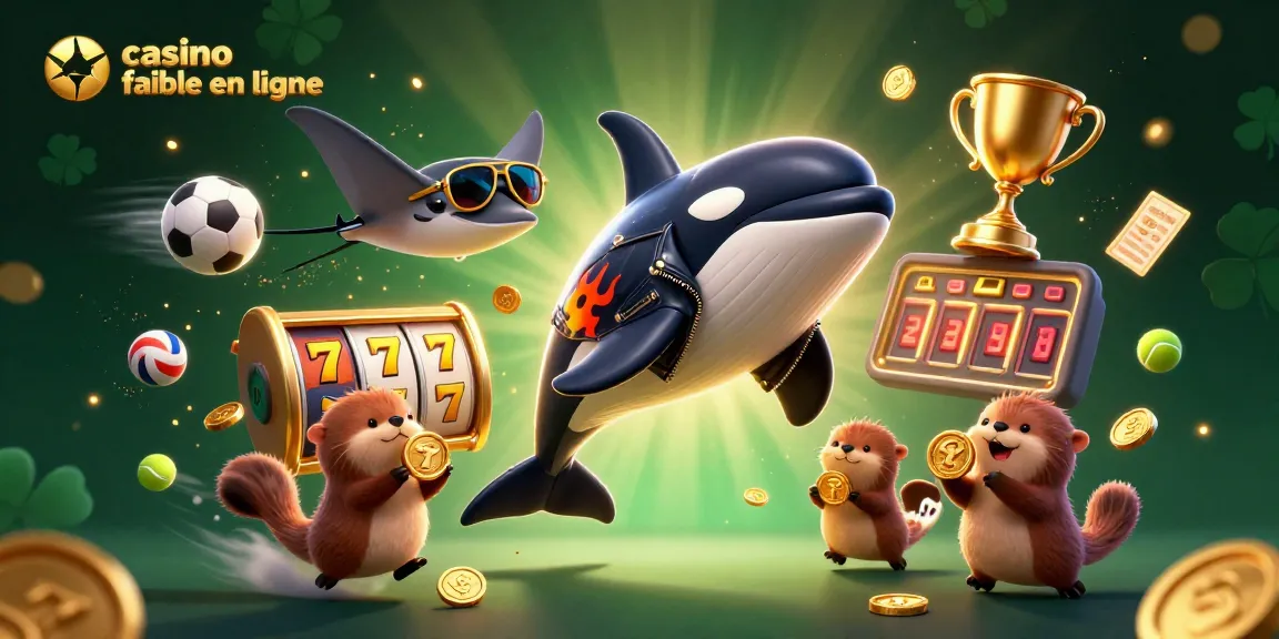 Vivez l'excitation des casinos fiables en ligne avec notre illustration colorée en 3D mettant en scène des personnages uniques et des éléments de jeu captivants.
