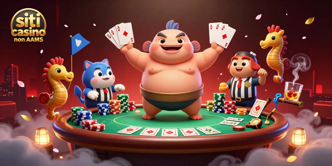 Impegnati in un gioco strategico nei siti casino non AAMS con vivaci fugu e dinamici elementi da casinò.