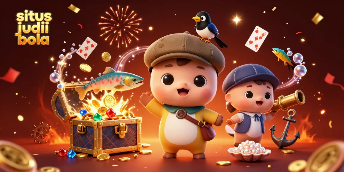 Experience thrilling bets at situs judi bola with playful characters and dynamic casino elements.