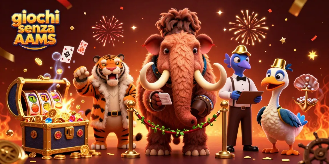 Gioca ai giochi senza AAMS in un casinò innovativo con un mammut e un dodo.