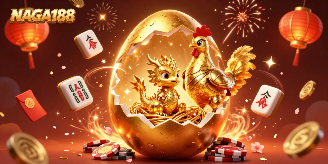 NAGA188 menawarkan permainan menarik dengan naga emas dan chip poker yang menggiurkan.