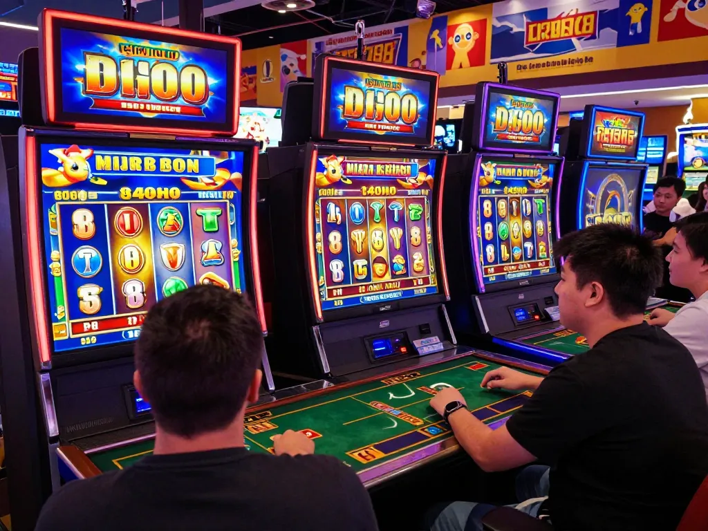 Gambaran menarik dari permainan yang menampilkan slot online laoban188 dengan pemain merayakan kemenangan.