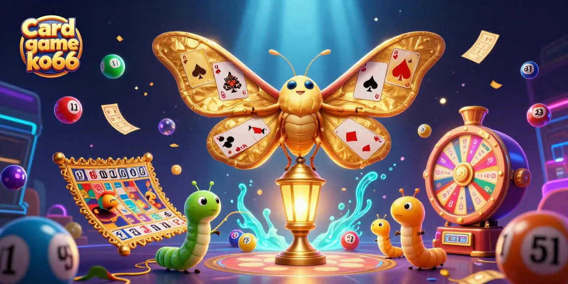 Engaging scene showcasing Card game ko66 with vibrant casino elements and dynamic lottery motifs.