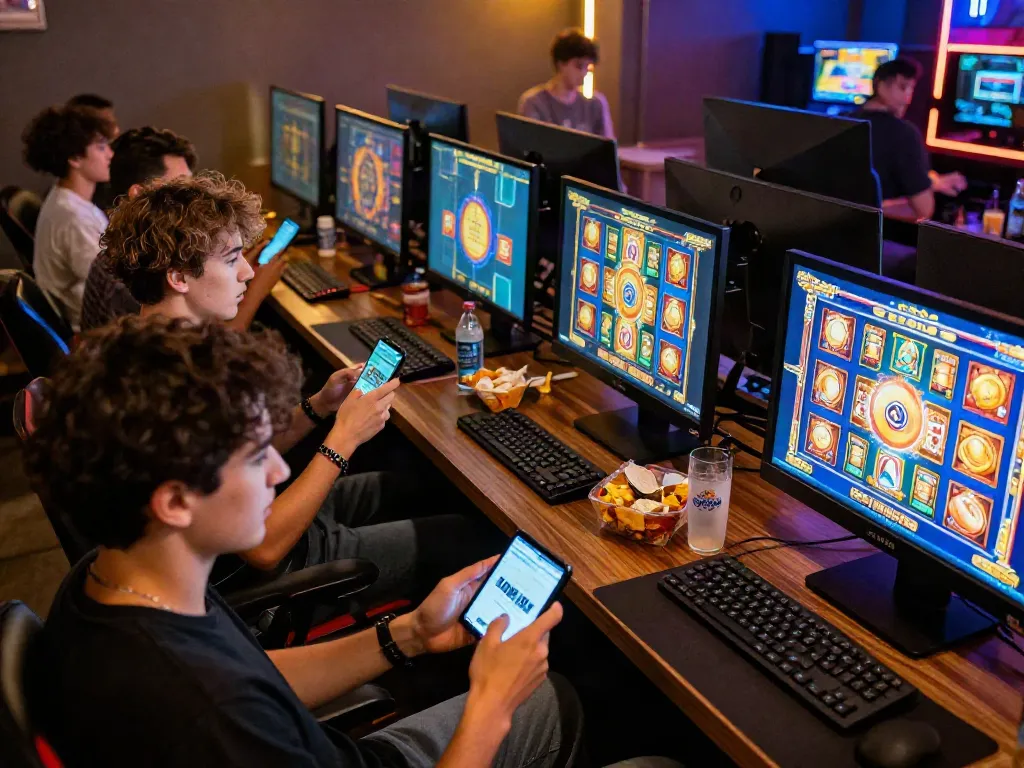 Pengalaman bermain situs slot gacor dengan pemain aktif dan grafik menarik di lingkungan gaming yang energik.