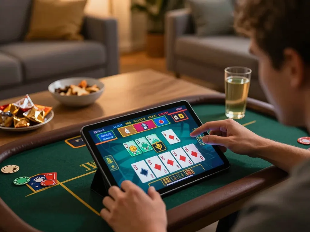 Engage with sunwinapk in an exciting online casino game with inviting home atmosphere.