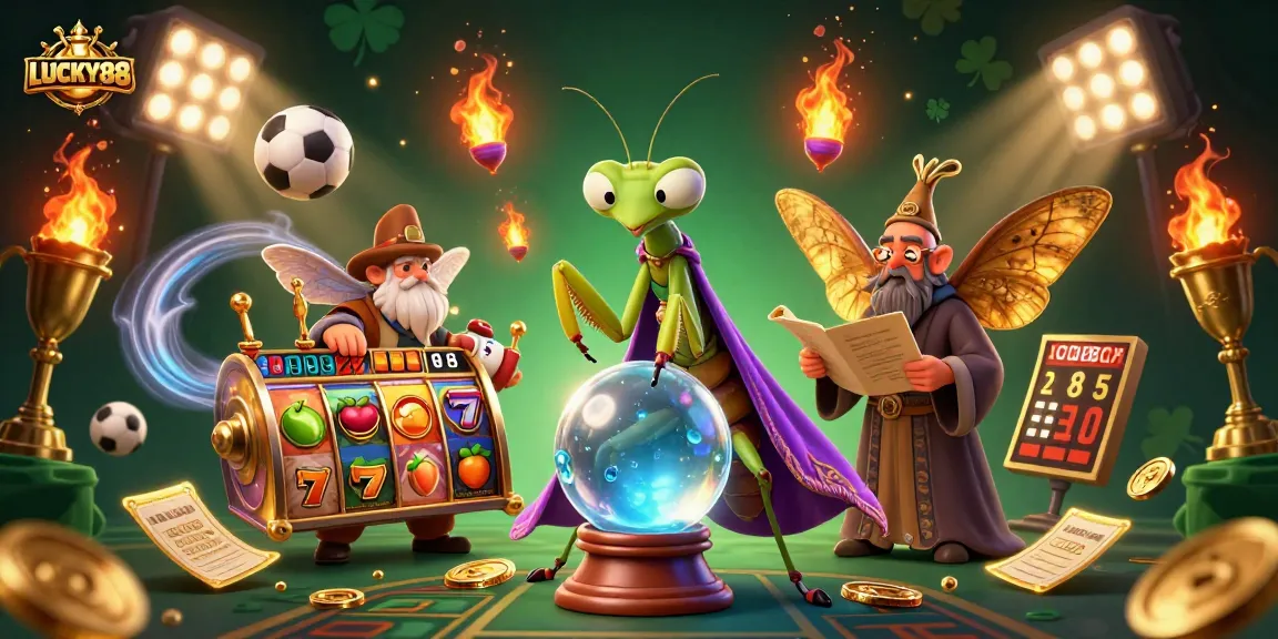 Engage with LUCKY88 slot gaming excitement featuring vibrant 3D characters and dynamic elements.
