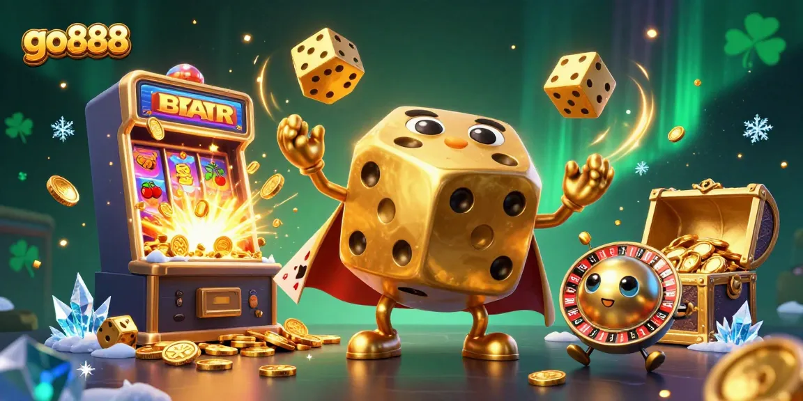 Experience excitement at go888 with a vibrant jackpot scene featuring dynamic casino elements.