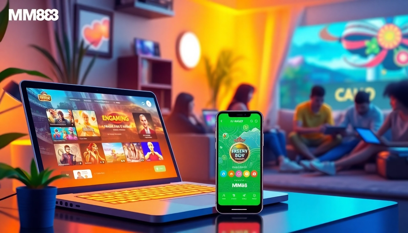 Engaging online gaming experience at https://mm88.in.net showcasing players interacting in a vibrant digital landscape.