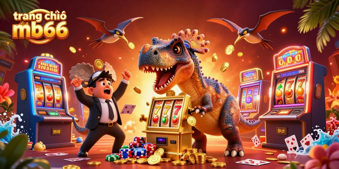 Experience the thrill at trang chủ mb66 with cartoon dinosaurs and jackpot slots.