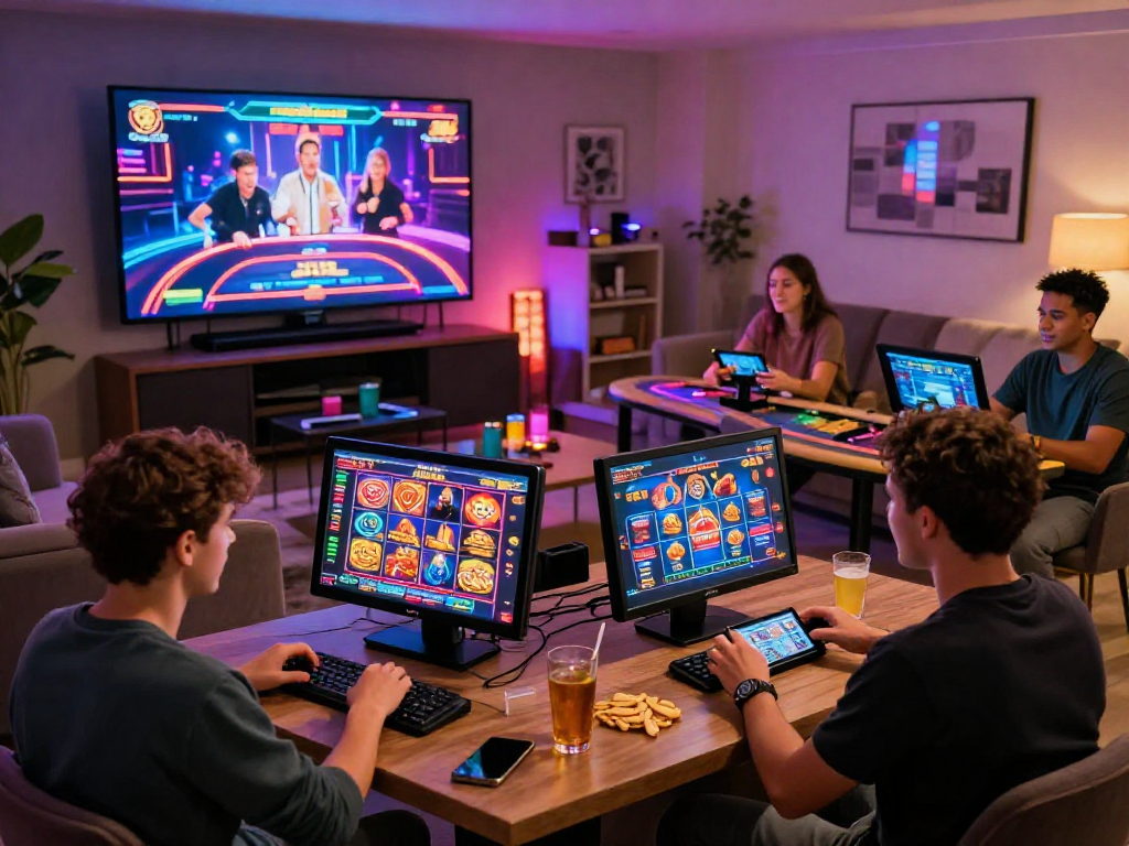 Thrilling online casino experience showcasing best euro online casinos with players enjoying diverse games in a vibrant setting.