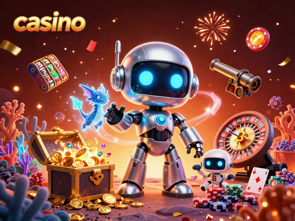 Experience the thrill of casino excitement with dynamic characters and vibrant gaming elements.