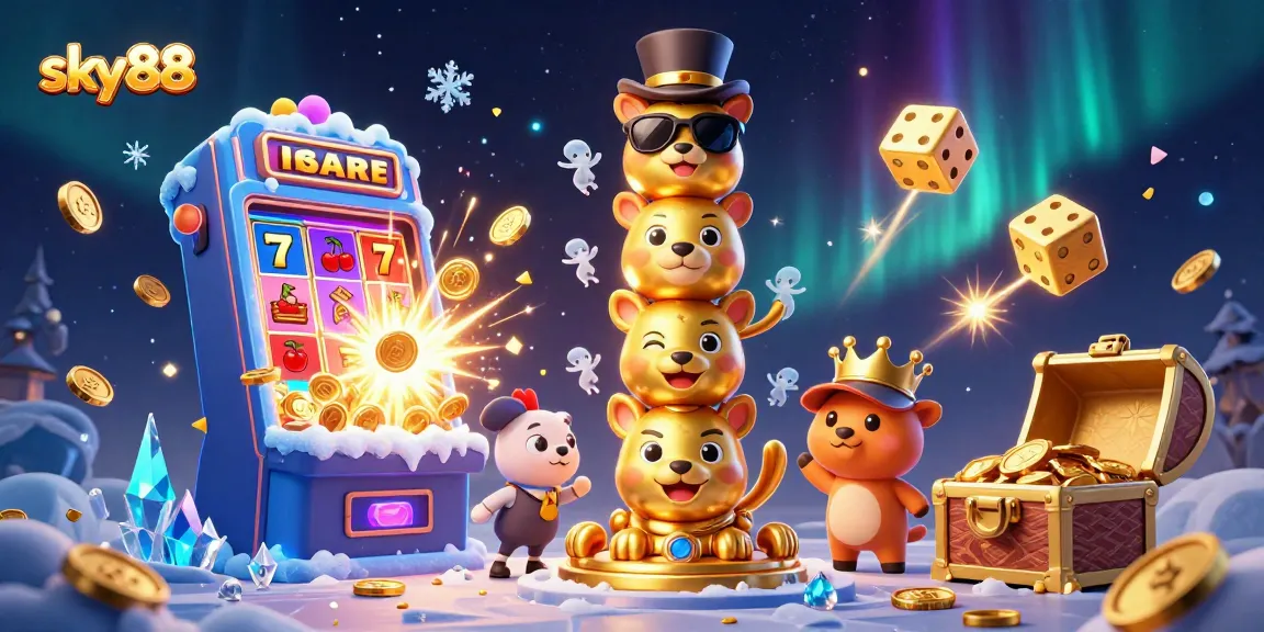Experience vibrant gameplay at sky88 with a dynamic jackpot explosion and captivating casino elements.