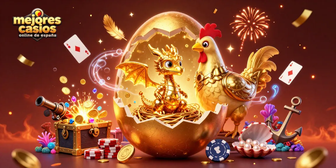 Disfruta de los mejores casinos online de España con nuestro increíble diseño 3D de un dragón dorado en el mundo del juego.