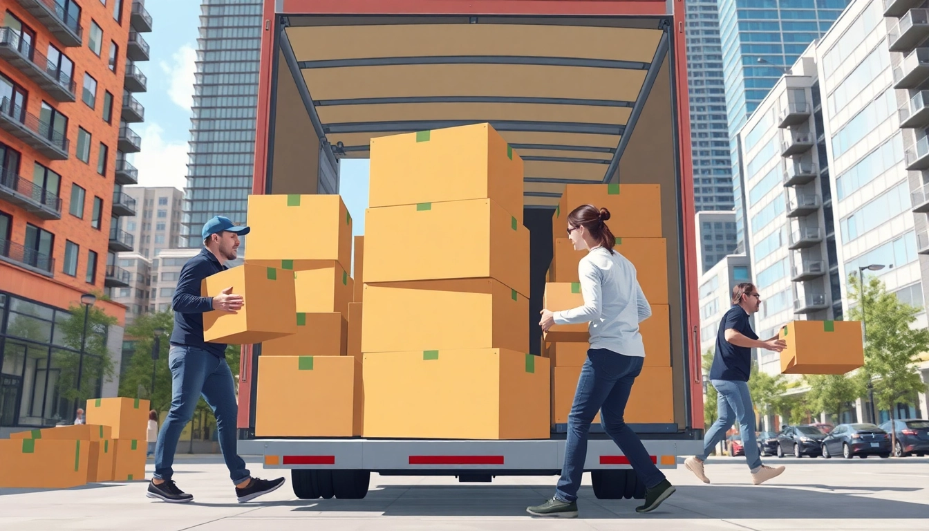 Toronto movers assisting a family with a seamless moving experience in vibrant Toronto.