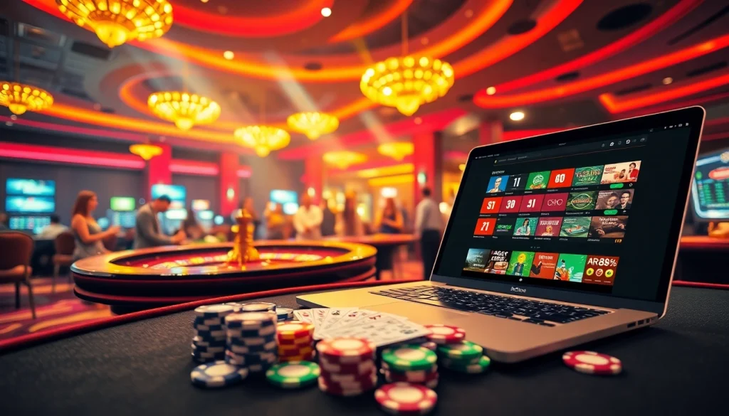 Experience rr88com betting excitement at a traditional casino table amidst vibrant lights and thrilling action.