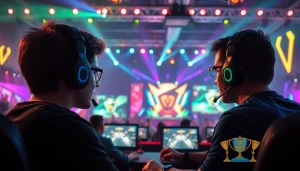 Menampilkan momen mendebarkan dalam permainan link gacor unogg game dengan pemain yang terlibat penuh.