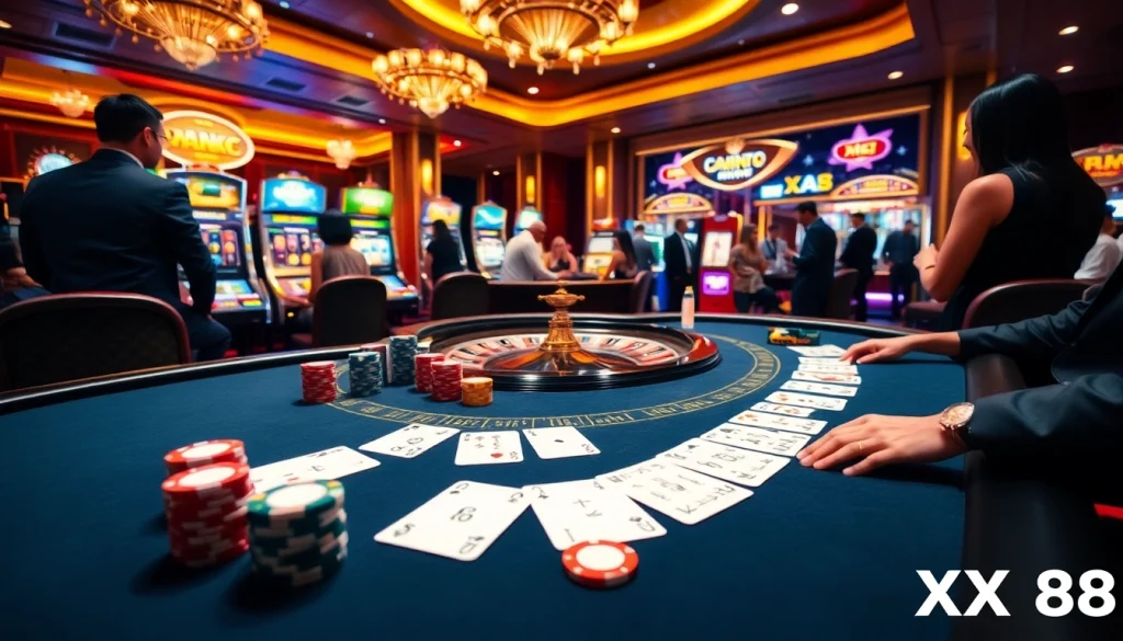 Experience the thrill of Nhà cái XX88 with luxurious casino elements and engaging gameplay.