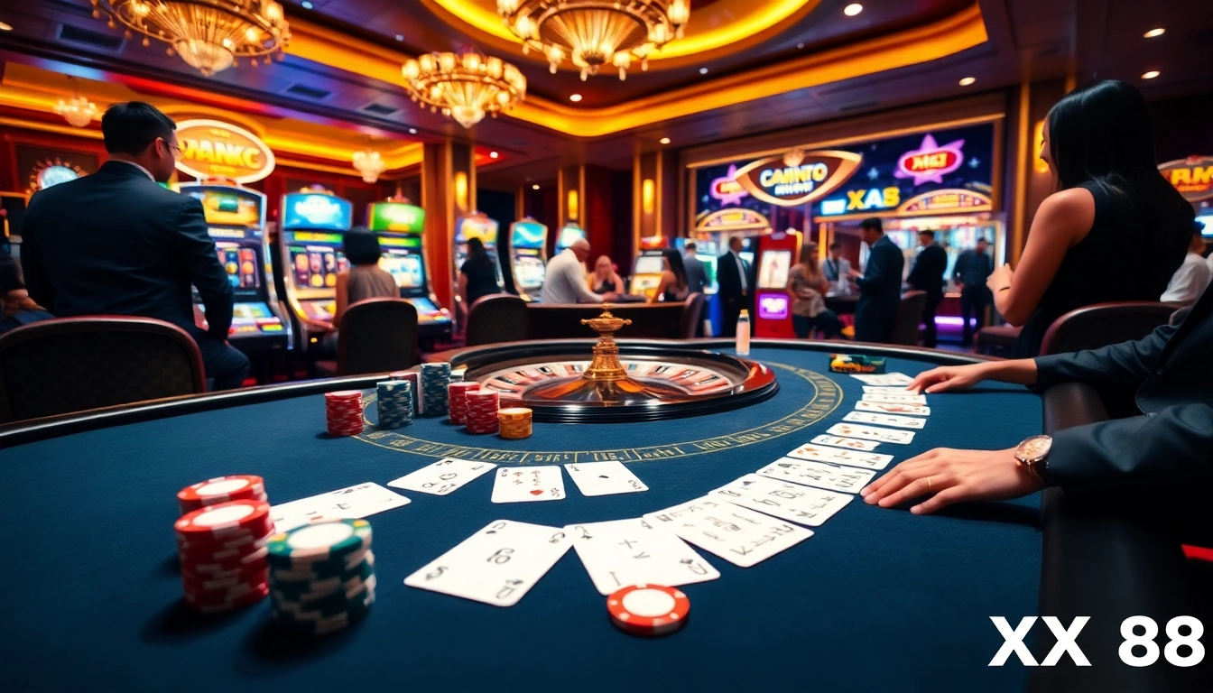 Experience the thrill of Nhà cái XX88 with luxurious casino elements and engaging gameplay.