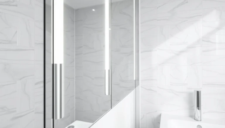 Modernes Design des sonni Spiegelschrank mit integrierter Beleuchtung und elegantem Finish.