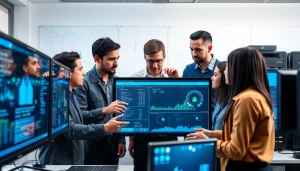 Enhance security with proactive Patch Management Services delivered by a professional team analyzing data.