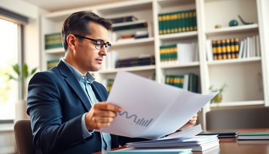 카드 한도 현금화와 관련된 전문 상담사가 서류를 검토하는 모습