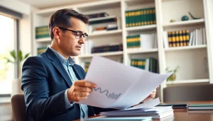 카드 한도 현금화와 관련된 전문 상담사가 서류를 검토하는 모습