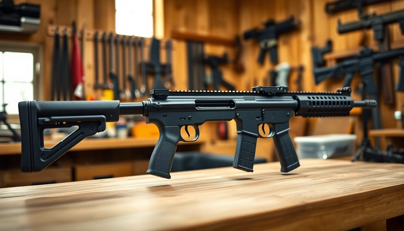 Assemble p80 pf940c compact pistol frame kit on a workshop bench.