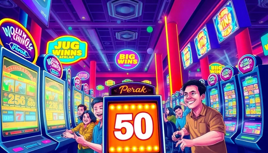 Menangkan besar dengan slot 50 perak di ruang gaming berwarna-warni yang penuh adrenalina.