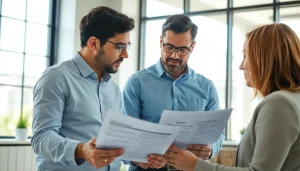 Engaged public adjuster consulting with a client, showcasing the importance of finding a Public Adjuster Near Me.