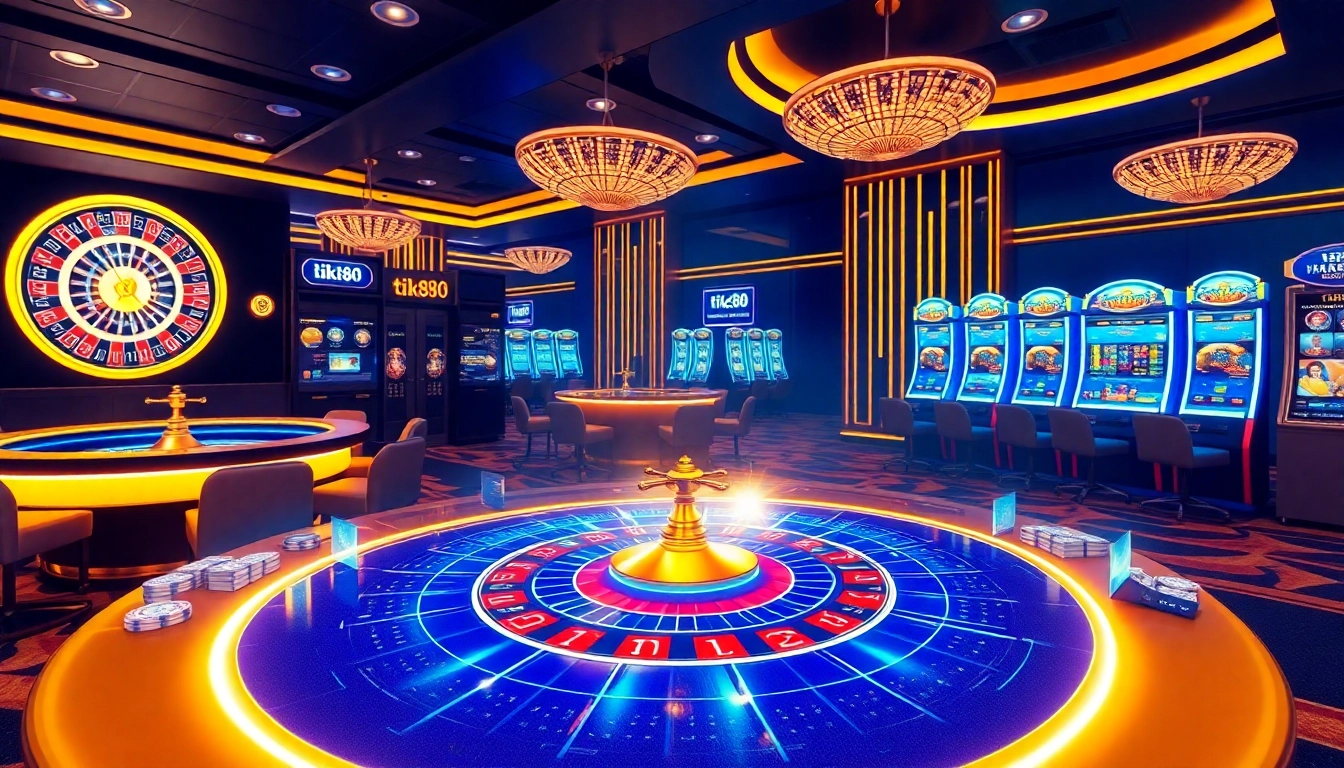 Trải nghiệm các trận chơi đầy kịch tính tại tik88 với các bàn casino sang trọng và các tính năng tương tác trên ứng dụng.